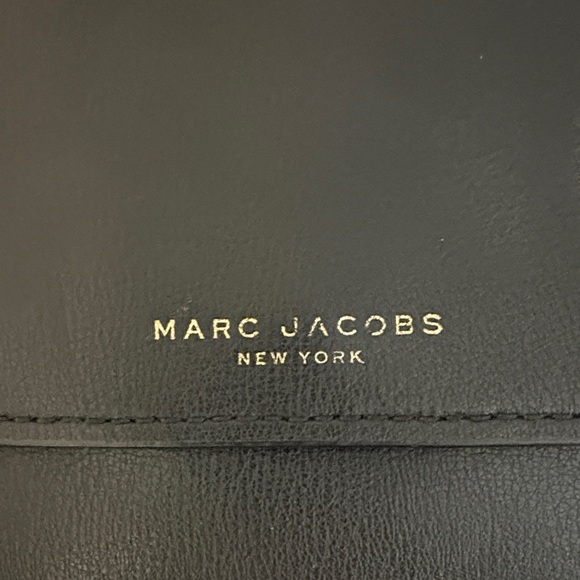 Marc Jacobs Handbags - Marc Jacobs Black Leather Purse with Gold Accents